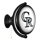 Colorado Rockies: Original Oval Rotating Lighted Wall Sign, FNB-MBCOLO-125-01A