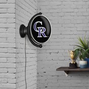 Colorado Rockies: Original Oval Rotating Lighted Wall Sign, FNB-MBCOLO-125-01A