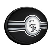 Colorado Rockies: Oval Slimline Lighted Wall Sign, FNB-MBCOLO-140-01A