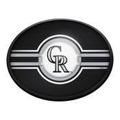 Colorado Rockies: Oval Slimline Lighted Wall Sign, FNB-MBCOLO-140-01A
