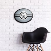 Colorado Rockies: Oval Slimline Lighted Wall Sign, FNB-MBCOLO-140-01A