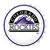 Colorado Rockies: Logo - Bottle Cap Wall Light, MBCOLO-215-02