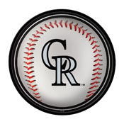 Colorado Rockies: Baseball - Modern Disc Wall Sign, MBCOLO-230-31