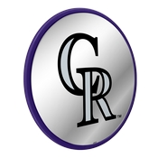 Colorado Rockies: Modern Disc Mirrored Wall Sign, AGS-MBCOLO-235-01A