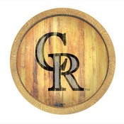 Colorado Rockies: Weathered "Faux" Barrel Top Sign, FNB-MBCOLO-240-03