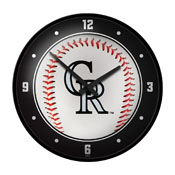 Colorado Rockies: Baseball - Modern Disc Wall Clock, MBCOLO-510-31