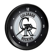 Colorado Rockies: Ribbed Frame Wall Clock, MBCOLO-530-01