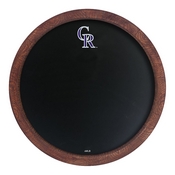 Colorado Rockies: Chalkboard "Faux" Barrel Top Sign, MBCOLO-630-01