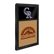 Colorado Rockies: Dual Logo - Cork Note Board, AGS-MBCOLO-640-02A