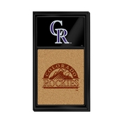 Colorado Rockies: Dual Logo - Cork Note Board, AGS-MBCOLO-640-02A