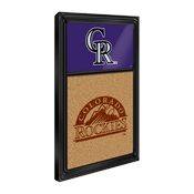 Colorado Rockies: Dual Logo - Cork Note Board, AGS-MBCOLO-640-02A
