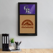 Colorado Rockies: Dual Logo - Cork Note Board, AGS-MBCOLO-640-02A