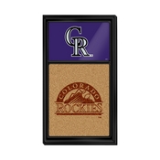 Colorado Rockies: Dual Logo - Cork Note Board, AGS-MBCOLO-640-02A