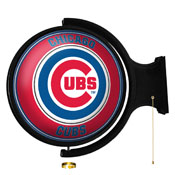 Chicago Cubs: Original Round Rotating Lighted Wall Sign, MBCUBS-115-01