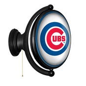 Chicago Cubs: Original Oval Rotating Lighted Wall Sign, FNB-MBCUBS-125-01A