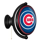 Chicago Cubs: Original Oval Rotating Lighted Wall Sign, FNB-MBCUBS-125-01A