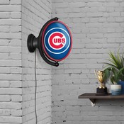 Chicago Cubs: Original Oval Rotating Lighted Wall Sign, FNB-MBCUBS-125-01A