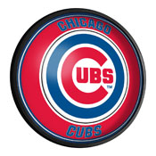 Chicago Cubs: Round Slimline Lighted Wall Sign, MBCUBS-130-01