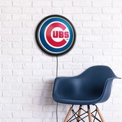 Chicago Cubs: Logo - Round Slimline Lighted Wall Sign, MBCUBS-130-02