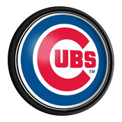 Chicago Cubs: Logo - Round Slimline Lighted Wall Sign, MBCUBS-130-02
