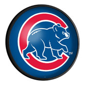 Chicago Cubs: Alternate Logo - Round Slimline Lighted Wall Sign, MBCUBS-130-04