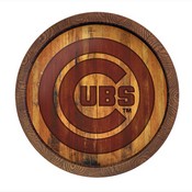 Chicago Cubs: Branded "Faux" Barrel Top Sign, FNB-MBCUBS-240-02