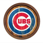 Chicago Cubs: Weathered "Faux" Barrel Top Sign, FNB-MBCUBS-240-03