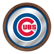Chicago Cubs: "Faux" Barrel Top Mirrored Wall Sign, AGS-MBCUBS-245-01A