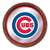 Chicago Cubs: "Faux" Barrel Top Mirrored Wall Sign, AGS-MBCUBS-245-01A