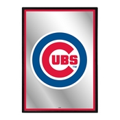 Chicago Cubs: Vertical Framed Mirrored Wall Sign, AGS-MBCUBS-275-01A