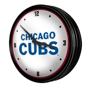 Chicago Cubs: Wordmark - Retro Lighted Wall Clock, MBCUBS-550-02