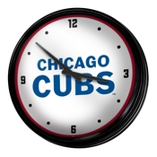 Chicago Cubs: Wordmark - Retro Lighted Wall Clock, MBCUBS-550-02