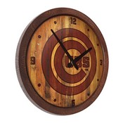 Chicago Cubs: Branded "Faux" Barrel Top Clock, FNB-MBCUBS-560-02