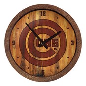 Chicago Cubs: Branded "Faux" Barrel Top Clock, FNB-MBCUBS-560-02