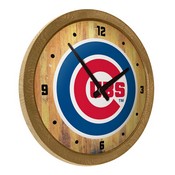 Chicago Cubs: "Faux" Barrel Top Clock, FNB-MBCUBS-560-01