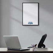 Chicago Cubs: Wordmark - Framed Dry Erase Wall Sign, AGS-MBCUBS-613-02A
