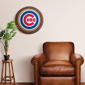 Chicago Cubs: "Faux" Barrel Framed Cork Board, AGS-MBCUBS-632-01A