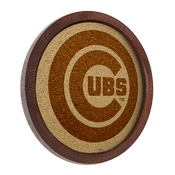 Chicago Cubs: "Faux" Barrel Framed Cork Board, AGS-MBCUBS-632-01A