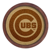 Chicago Cubs: "Faux" Barrel Framed Cork Board, AGS-MBCUBS-632-01A