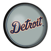 Detroit Tigers: Wordmark - Round Slimline Lighted Wall Sign, MBDETT-130-02