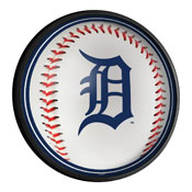 Detroit Tigers: Baseball - Round Slimline Lighted Wall Sign, MBDETT-130-31