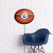 Detroit Tigers: Oval Slimline Lighted Wall Sign, FNB-MBDETT-140-01A