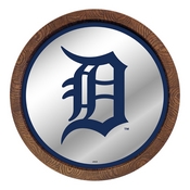 Detroit Tigers: "Faux" Barrel Top Mirrored Wall Sign, AGS-MBDETT-245-01A