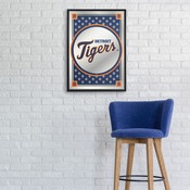 Detroit Tigers: Vertical Team Spirit - Framed Mirrored Wall Sign, MBDETT-275-02