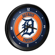 Detroit Tigers: Ribbed Frame Wall Clock, MBDETT-530-01
