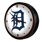 Detroit Tigers: Retro Lighted Wall Clock, MBDETT-550-01