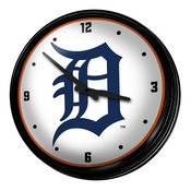 Detroit Tigers: Retro Lighted Wall Clock, MBDETT-550-01