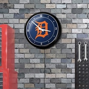 Detroit Tigers: Wordmark - Retro Lighted Wall Clock, MBDETT-550-02