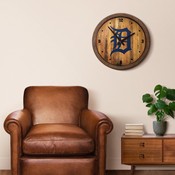 Detroit Tigers: "Faux" Barrel Top Clock, FNB-MBDETT-560-01