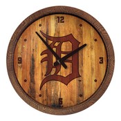 Detroit Tigers: Branded "Faux" Barrel Top Clock, FNB-MBDETT-560-02